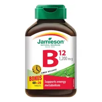 Jamieson Vitamín B12 s postupným uvolňováním 1200 mcg