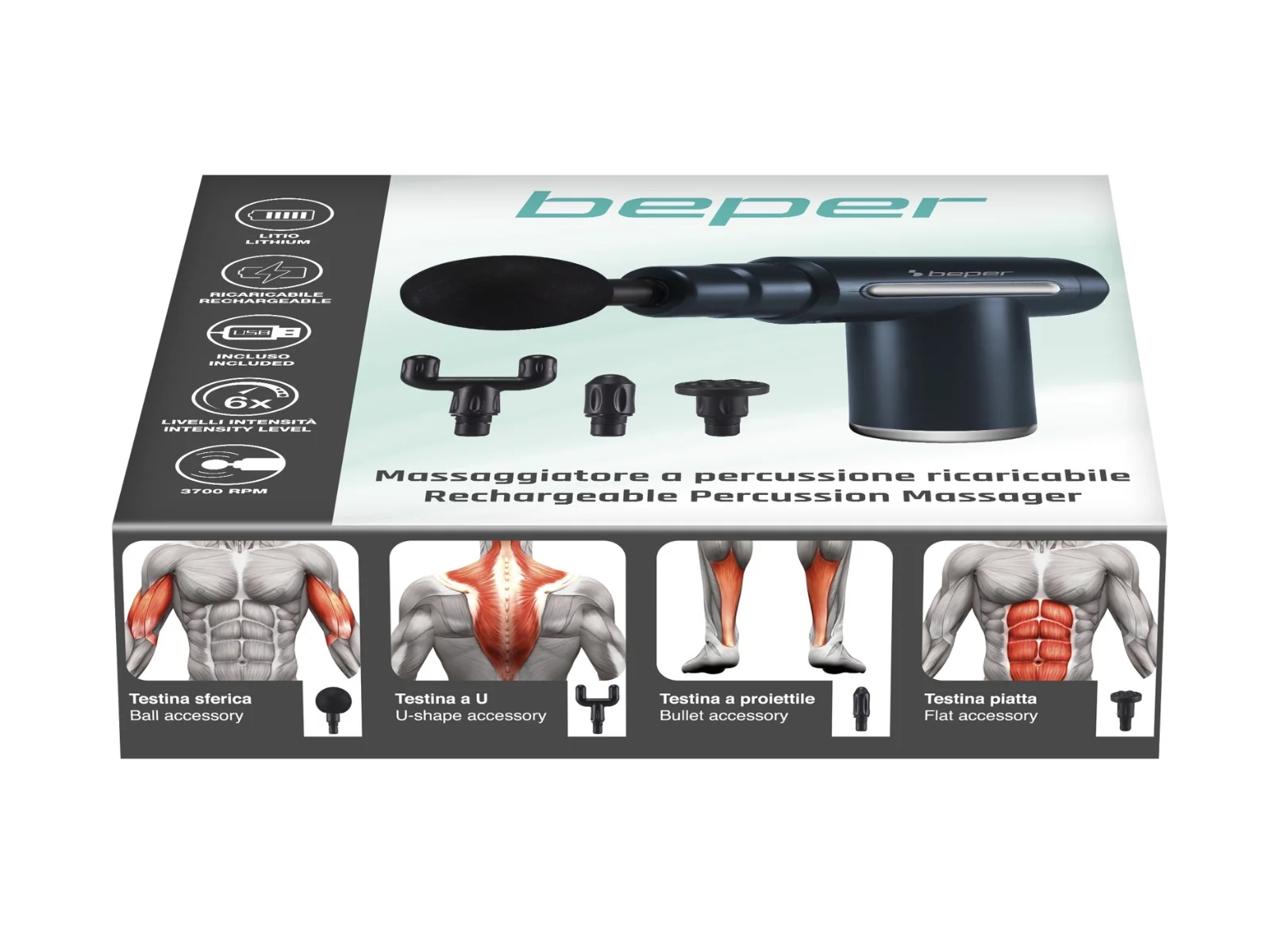 Beper aku USB P302MAS002 masážní pistole