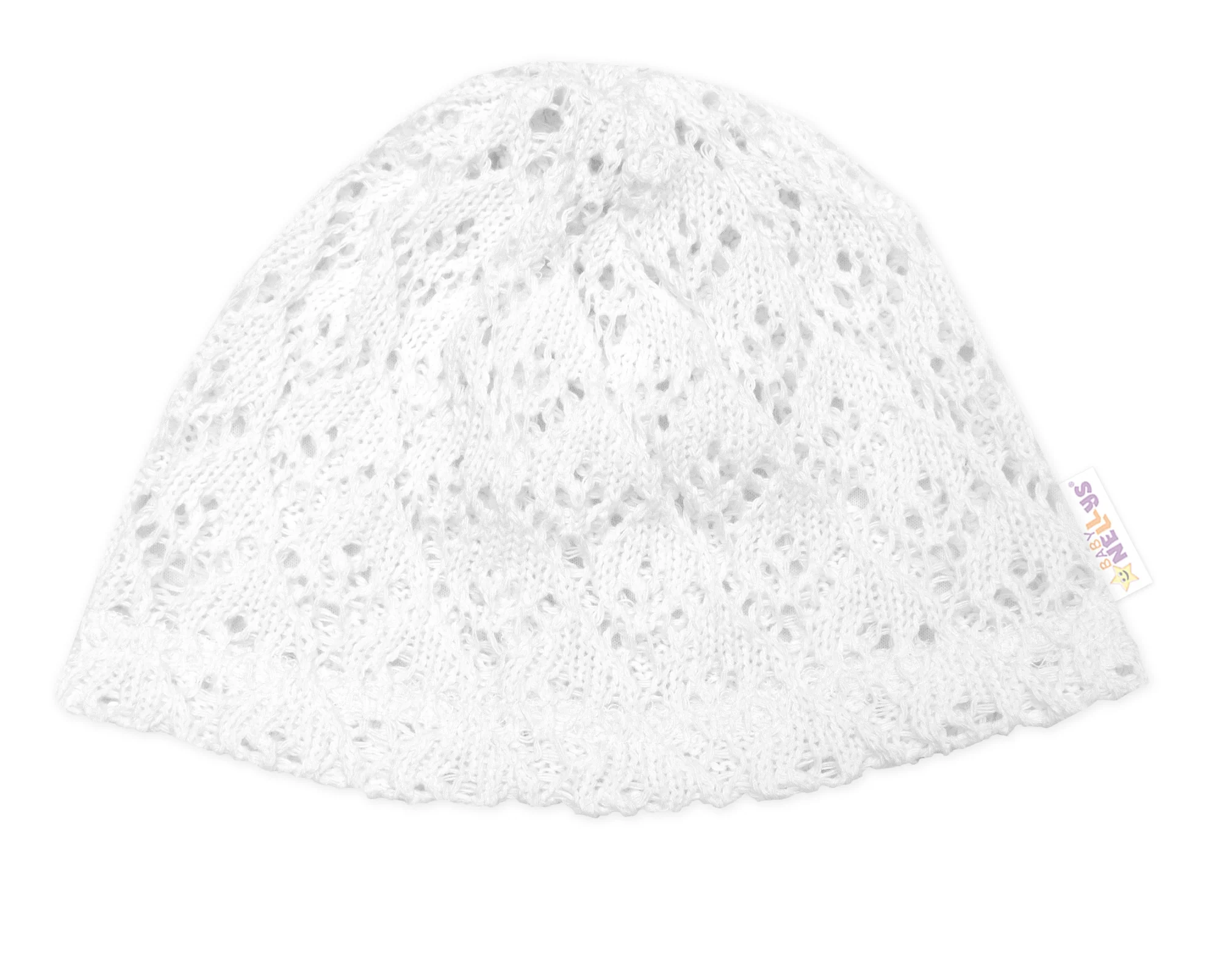 Baby Nellys Luxusní pletená sada pro holčičku na křtiny a oslavu 4D design - bílá, vel. 74 vel.  74