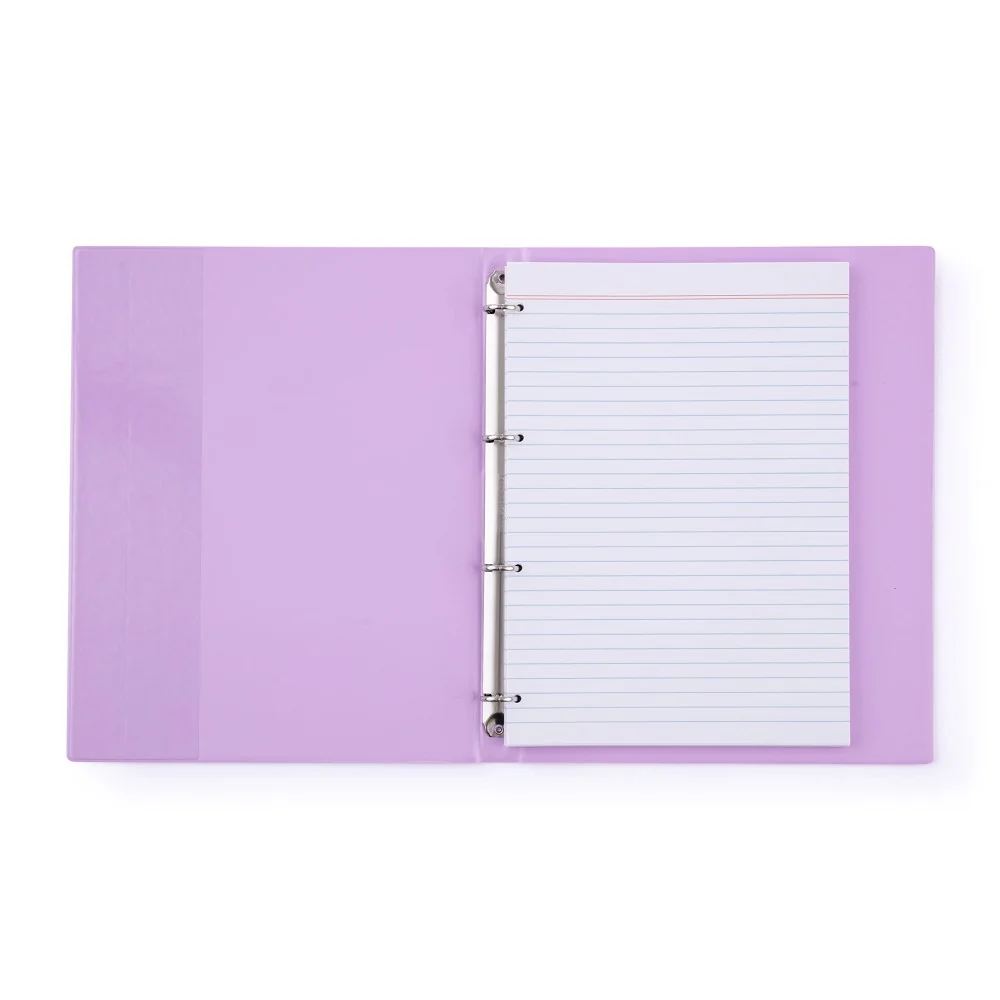 Karton P+P PASTELINi - karis blok A4, PVC, 4kroužkový, 100 listů, fialový