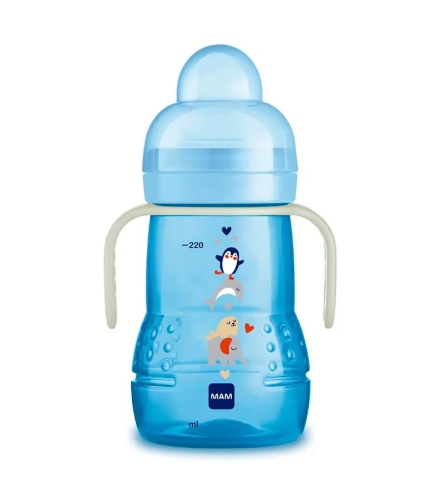 MAM Hrnek Trainer+ Night 4m+ 220 ml 1 ks modrý