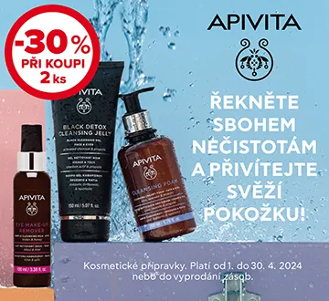 Apivita clean 2 ks sleva 30% (duben 2024)