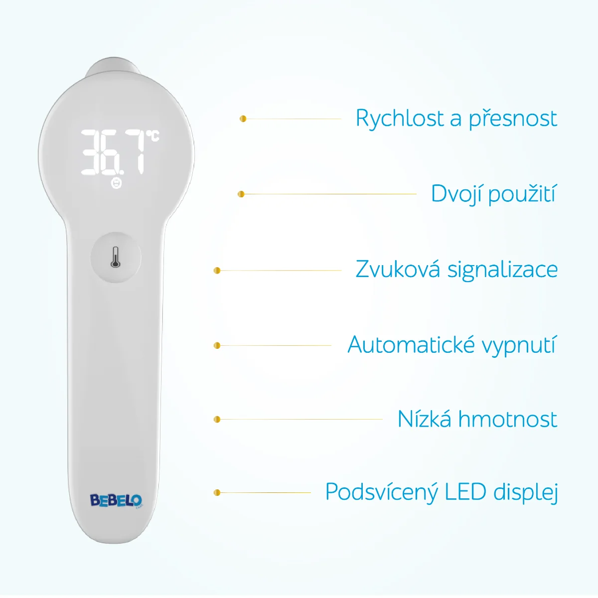 BEBELO Thermometer DUO infračervený teploměr 1 ks