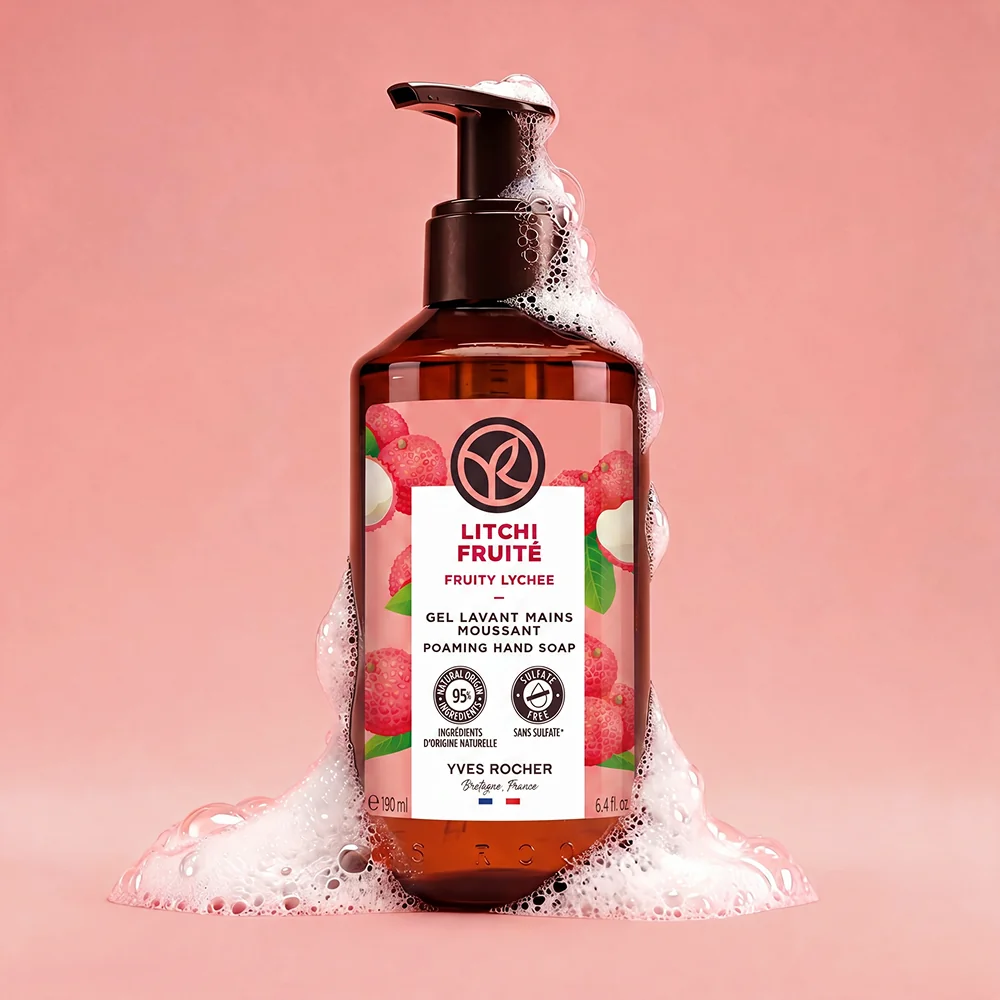 Yves Rocher Bain de Nature Tekuté mýdlo na ruce liči 190 ml