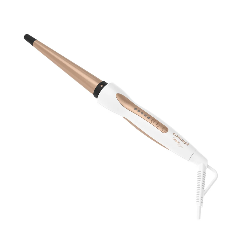 Concept KK2125 kónická kulma na vlasy bílá, rosegold