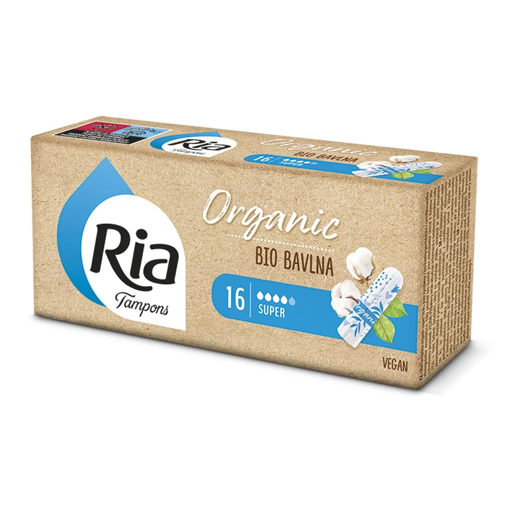 Ria Organic Super tampony 16 ks
