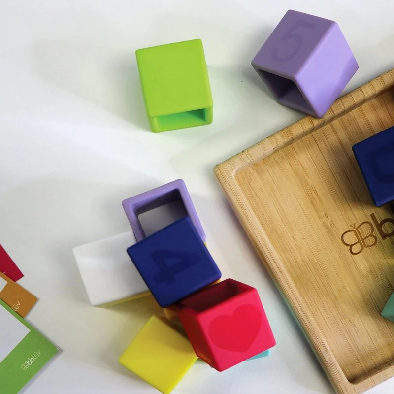 Bblüv silikonové puzzle Blöx
