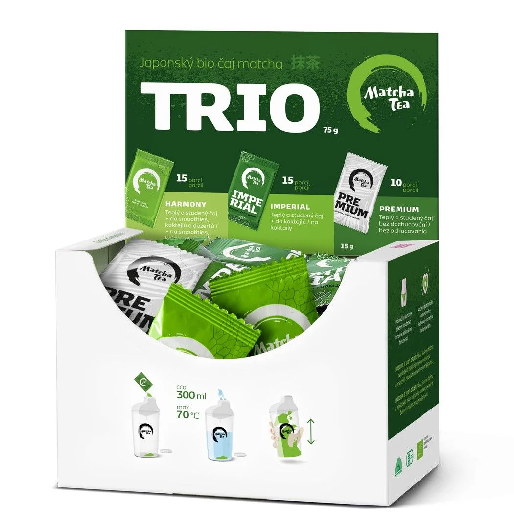 Matcha Tea TRIO BIO 2x15x2 g + 10x1,5 g