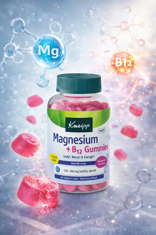 Kneipp Magnesium + B12 gummies 60 ks