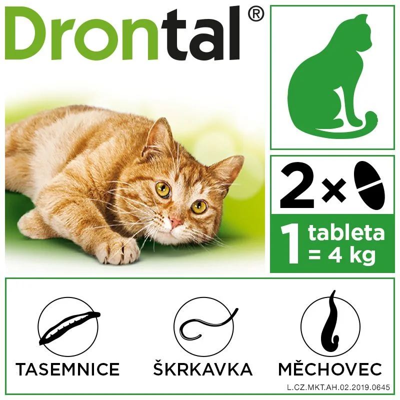 Drontal pro kočky 2 tablety