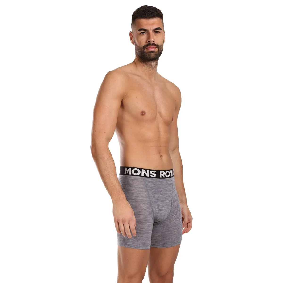 Mons Royale Pánské boxerky merino šedé (100088-2169-710) M