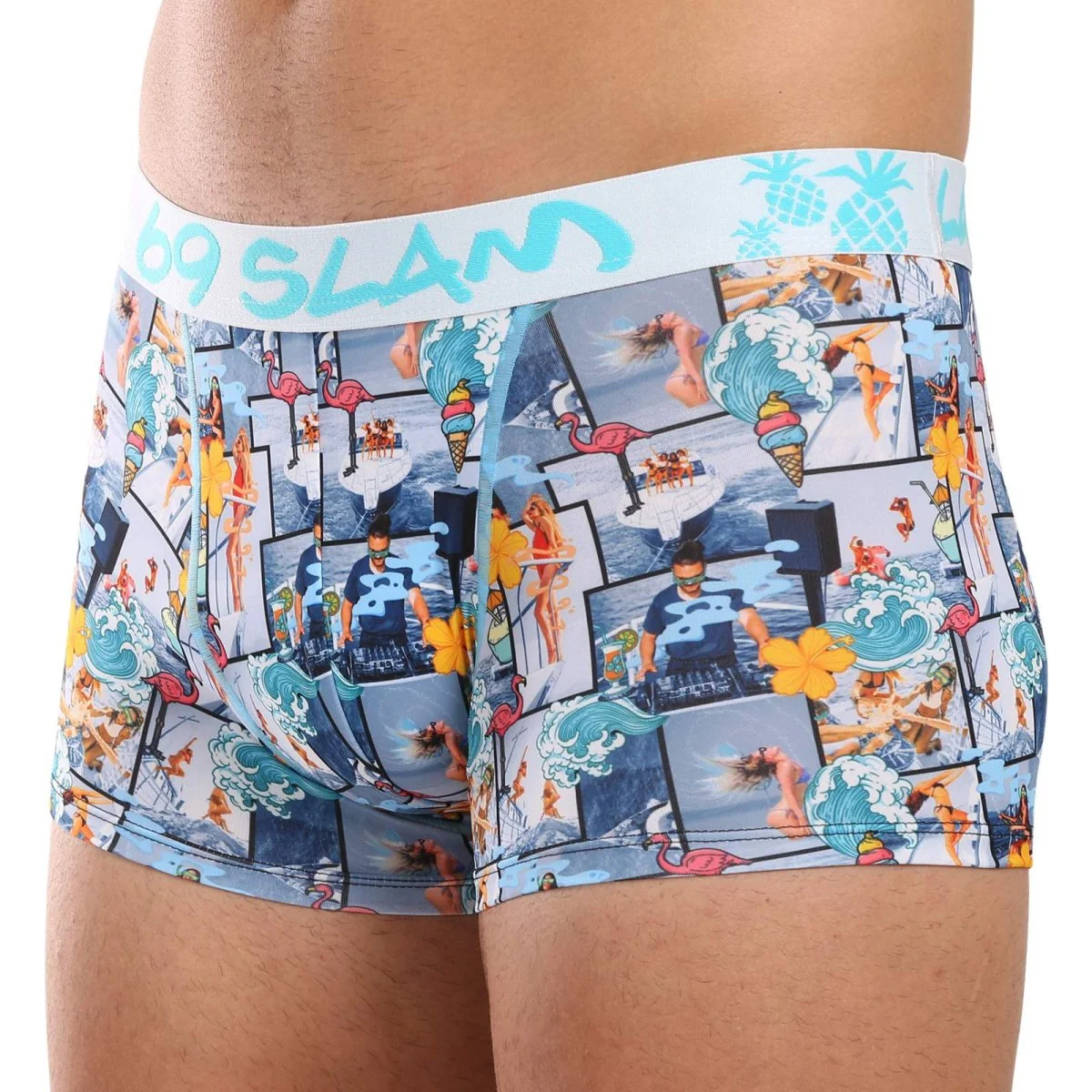 69SLAM Pánské boxerky Hip SUMMER YACHT (MSYSYH-PO) L