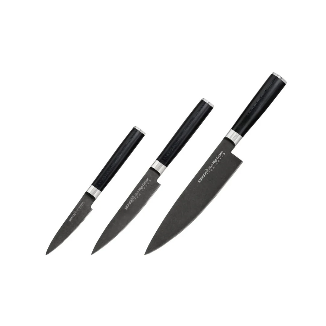 Samura MO-V Stonewash Základní sada pro šéfkuchaře (SM-0220B)