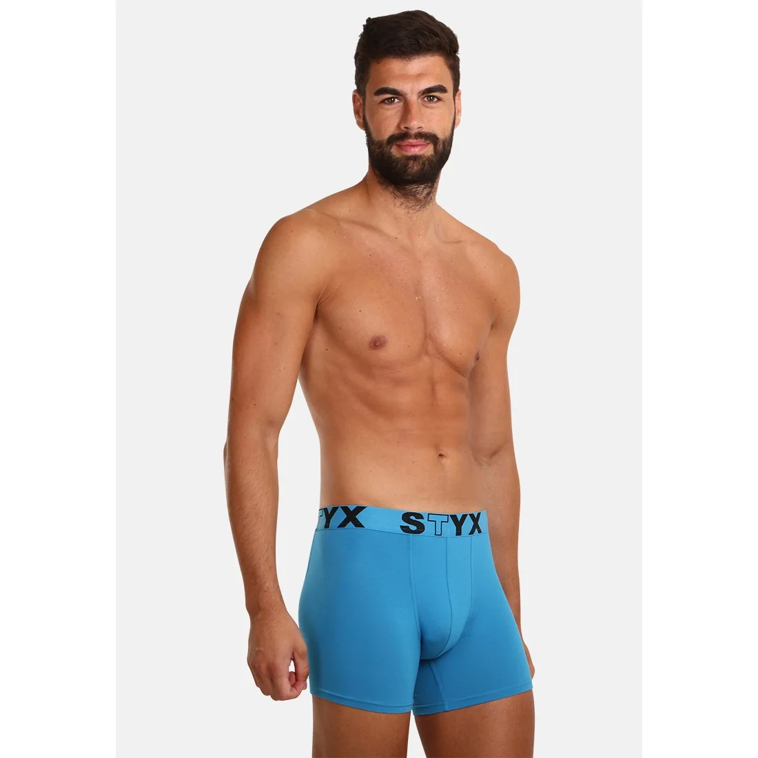 Styx 3PACK pánské boxerky long sportovní guma vícebarevné (U9696167) XXL