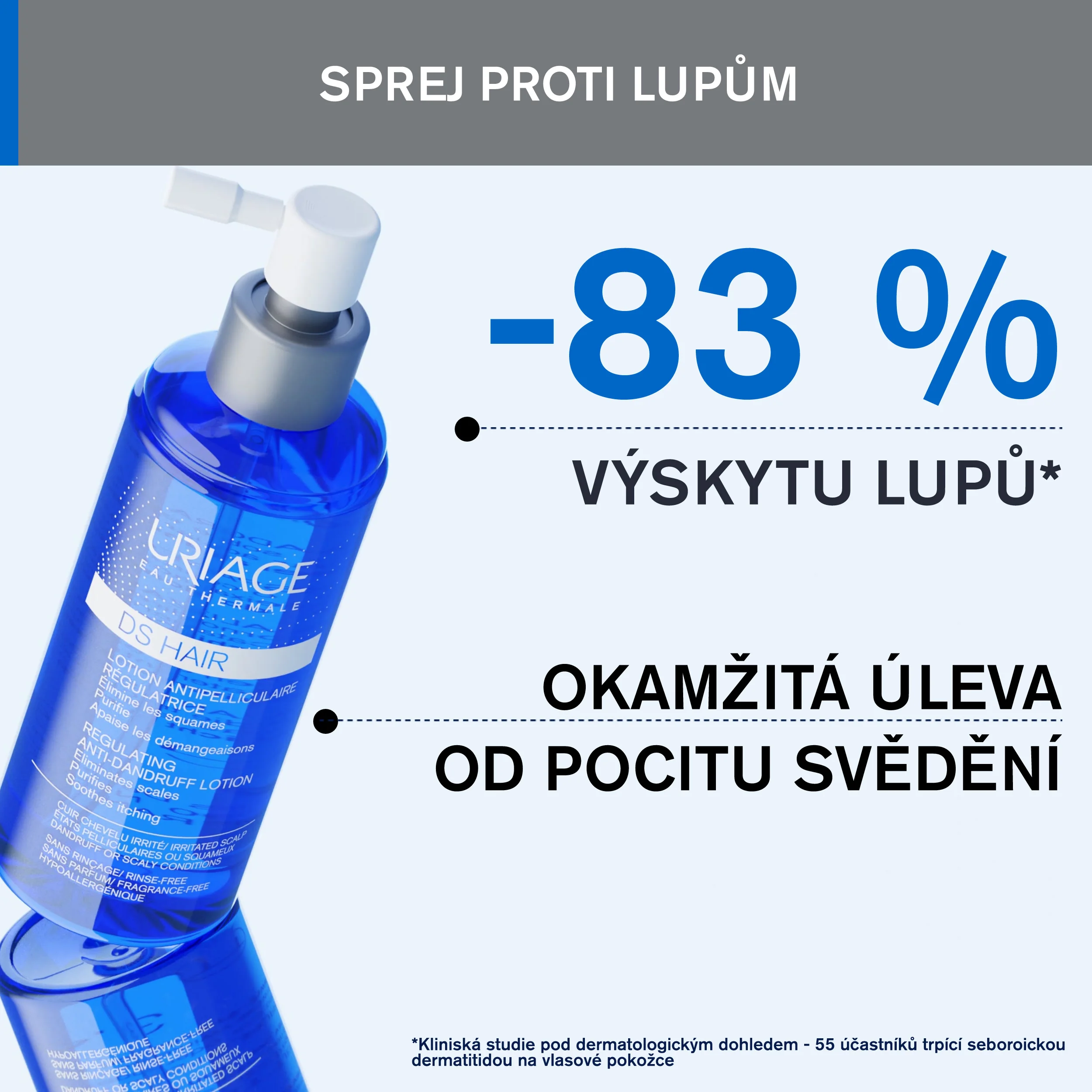 Uriage DS Sprej proti lupům 100 ml