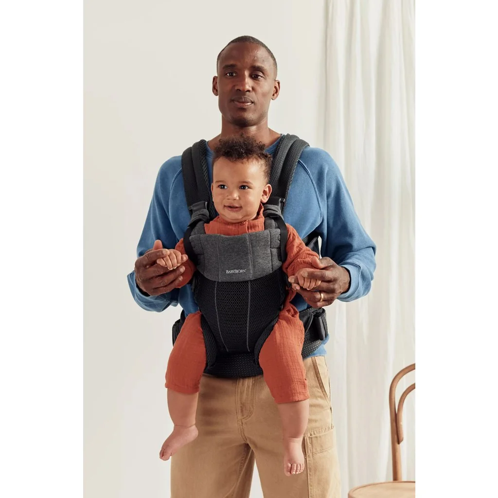 BabyBjörn Nosítko Harmony Black 3D mesh, do 15 kg