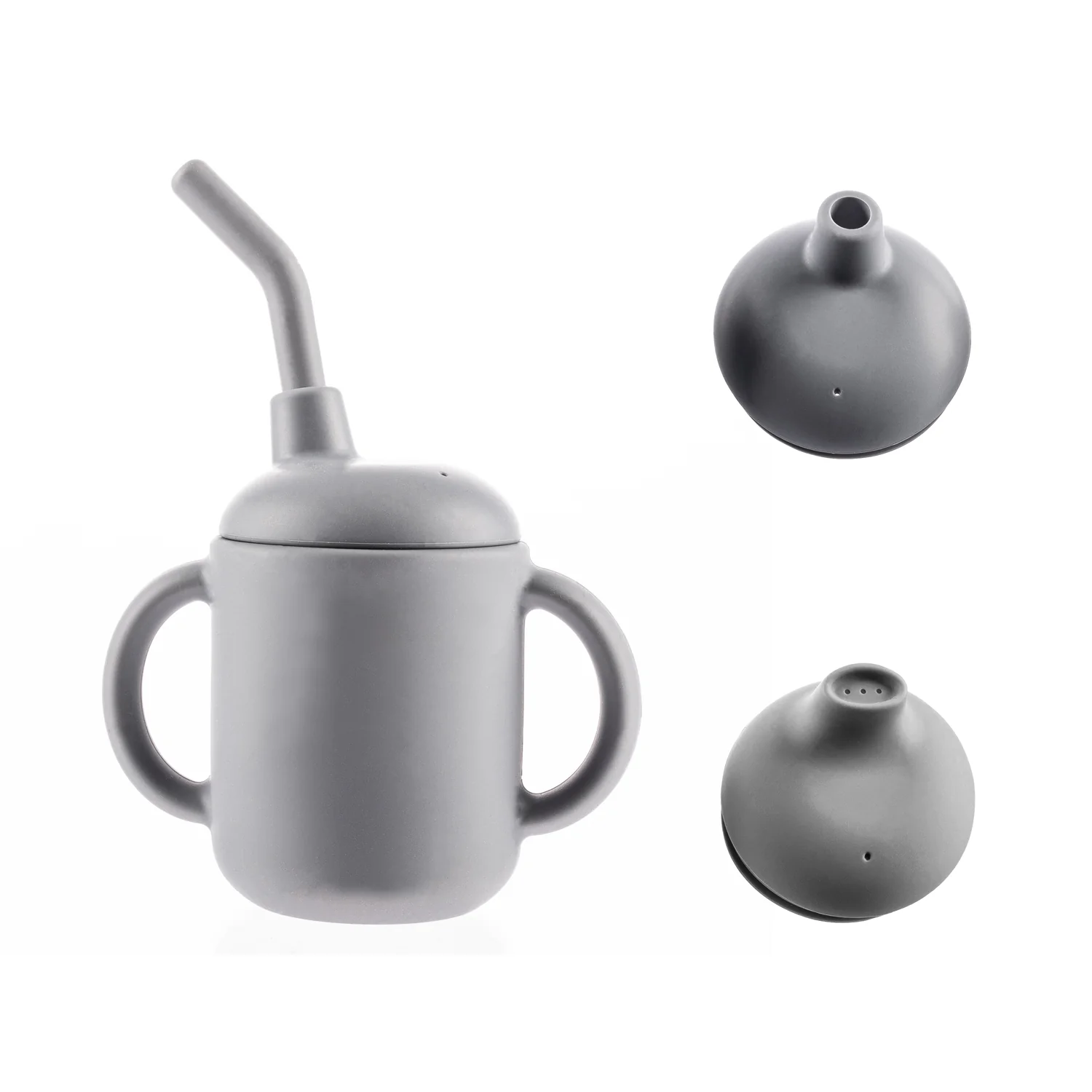 Zopa Silikonový hrníček 2v1, Dove Grey 1