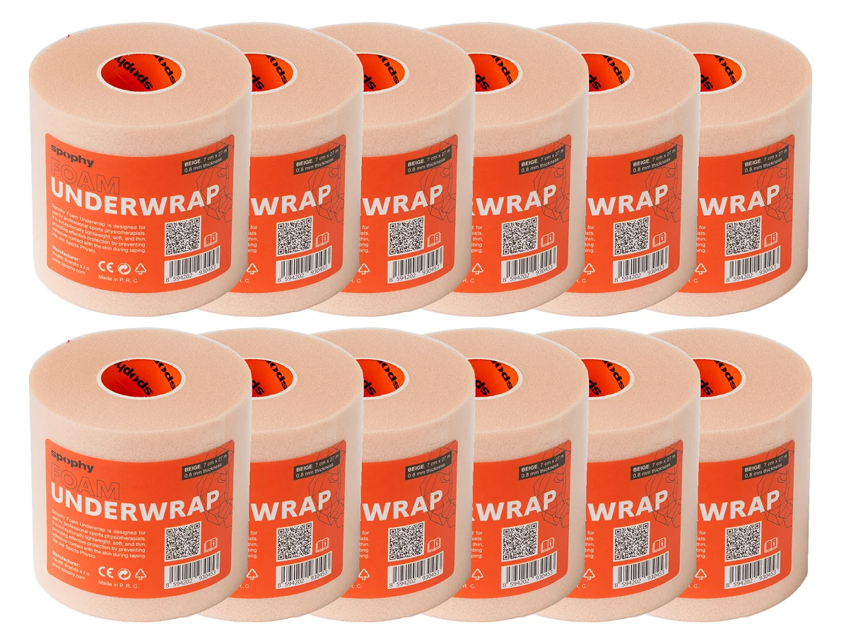 Spophy Foam Underwrap Beige, podtejpovací molitanová páska béžová 7cm x 27 m, 12 ks