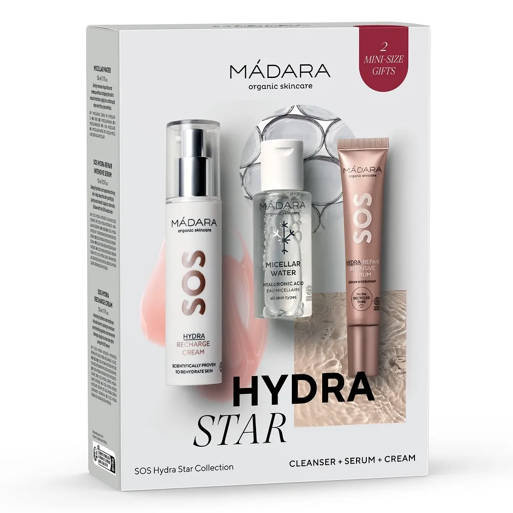MÁDARA SOS Hydra Star Collection sada pro suchou a dehydratovanou pleť