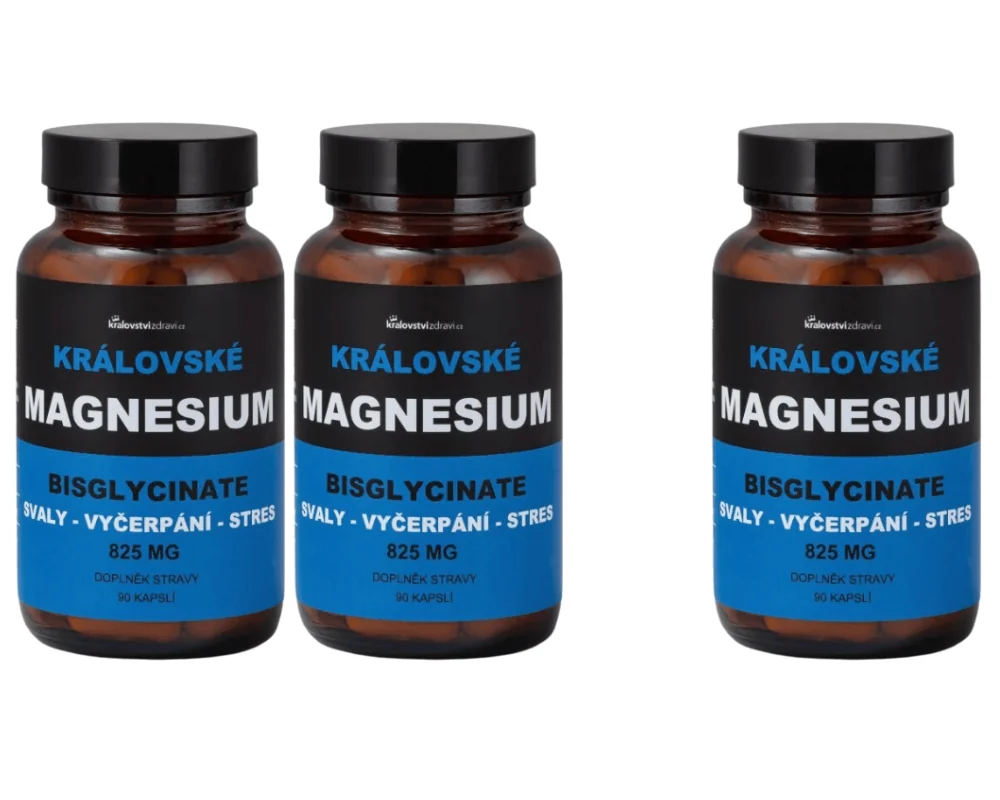 Království zdraví 2+1 Královské Magnesium Bisglycinate 825 mg + (Vitamín B6)
