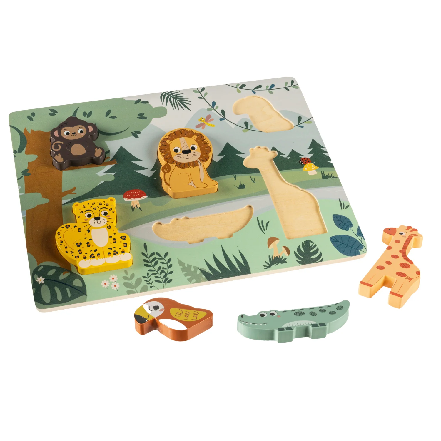 Zopa Dřevěné puzzle jungle, Wood