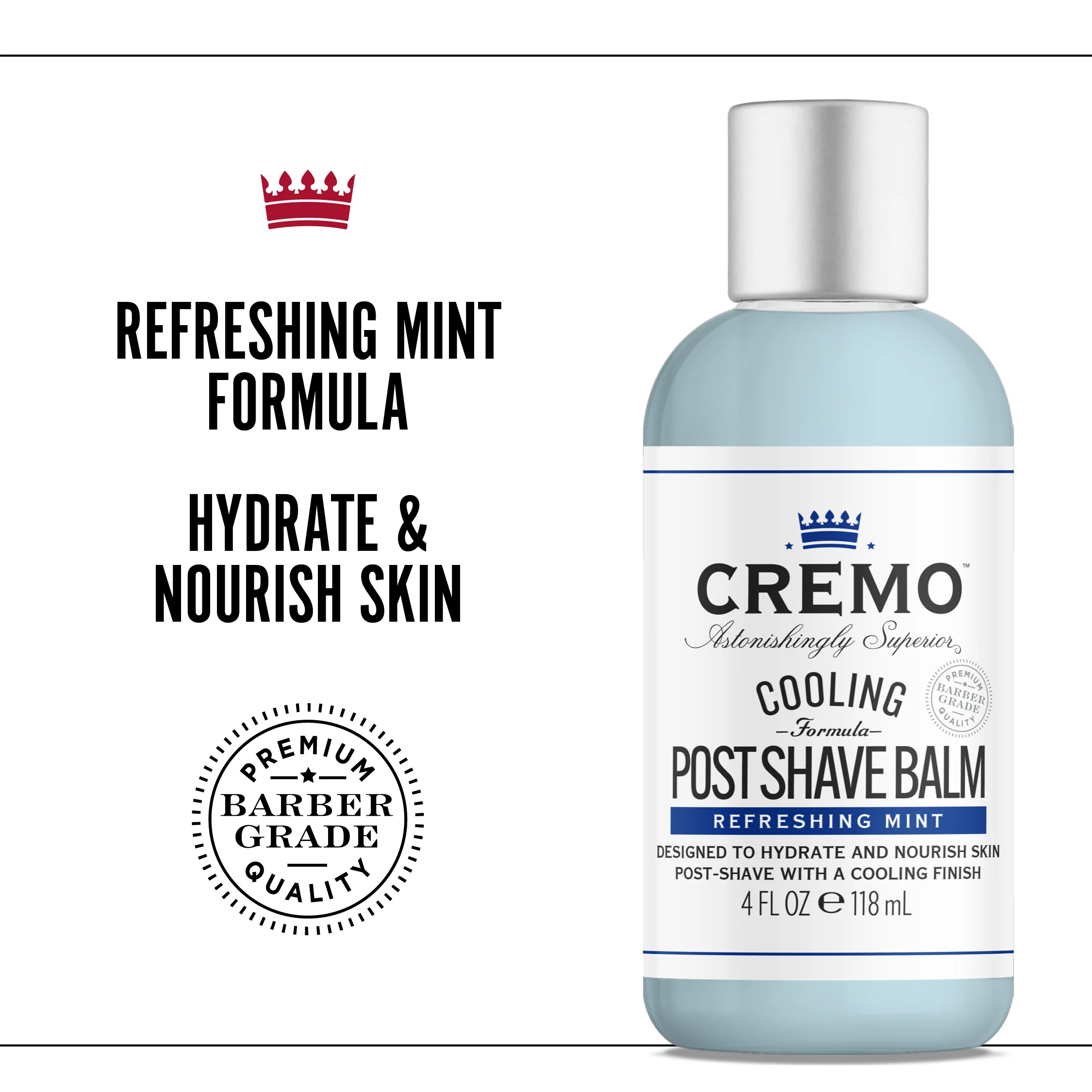 Cremo Refreshing Mint balzám po holení pro muže 118 ml