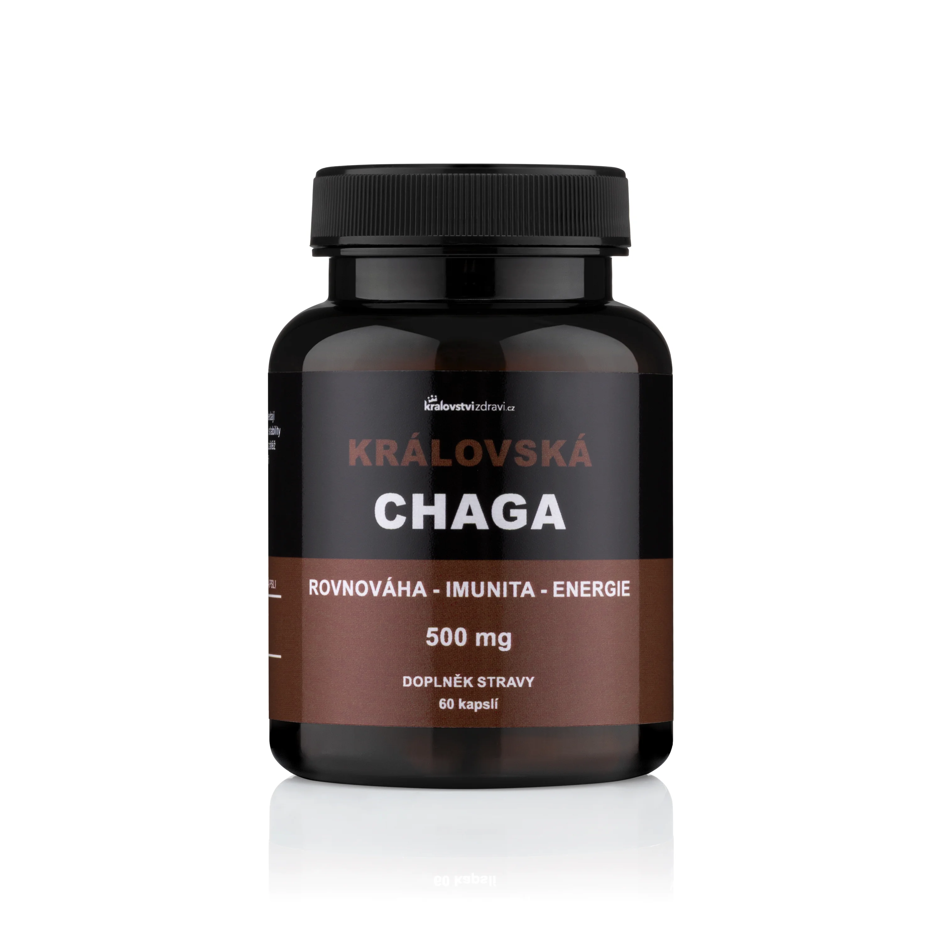 Království zdraví Královská Chaga pro podporu vitality, 60 kapslí
