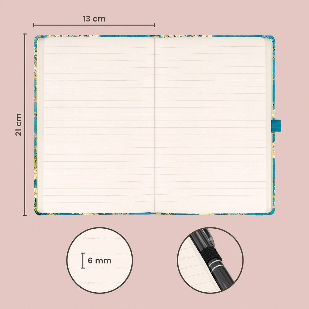 NOTIQUE Notes Vincent van Gogh, linkovaný 13 × 21 cm