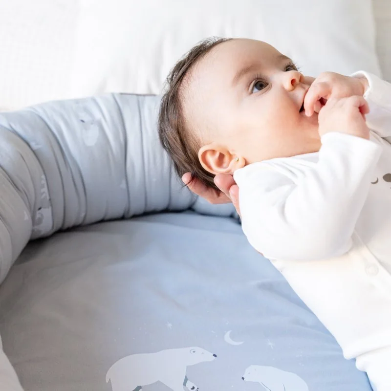 Bonjourbébé bavlněné hnízdečko XL Polaris Grey