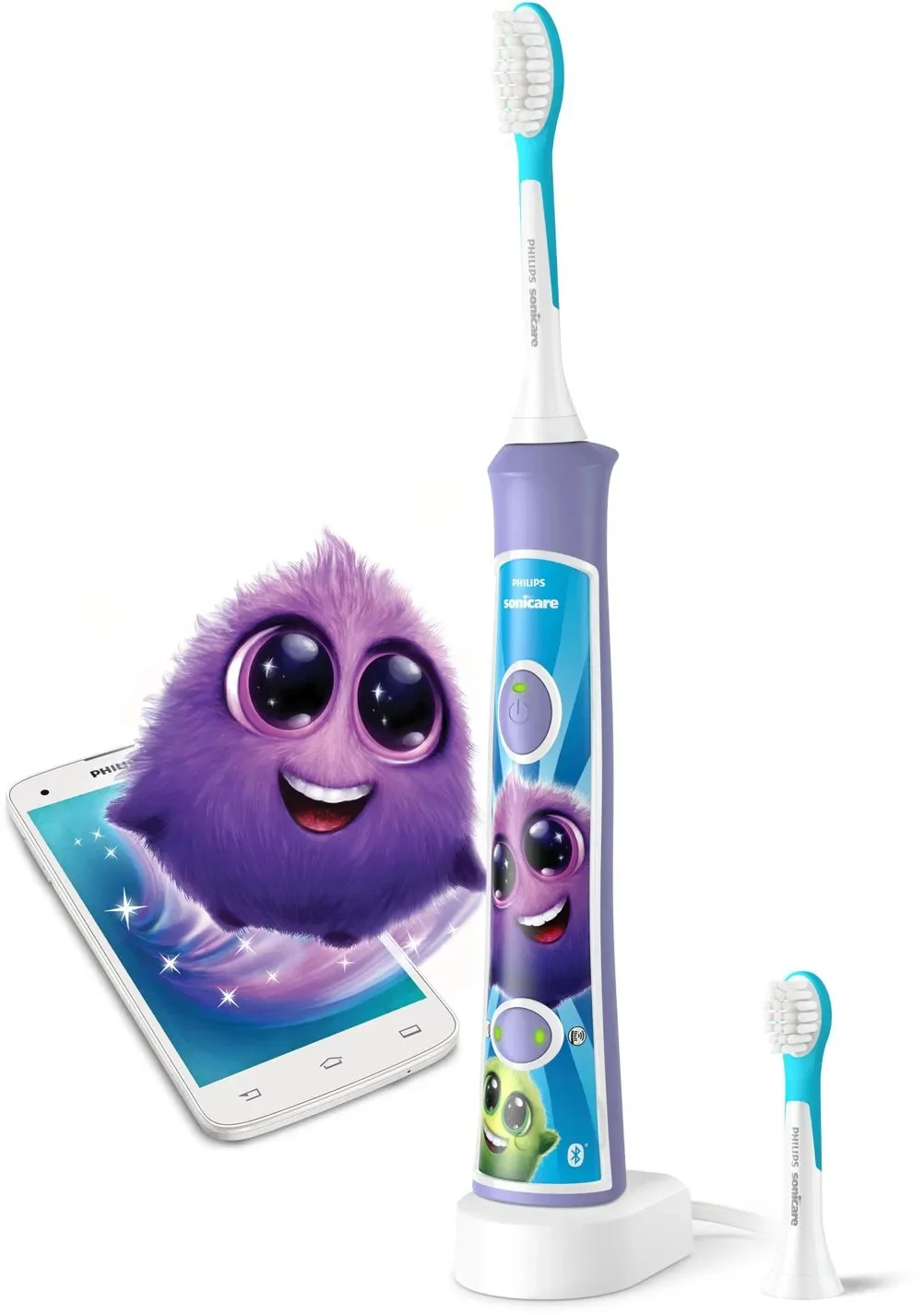 Philips Sonicare for Kids HX6322/12 dětský sonický zubní kartáček fialový