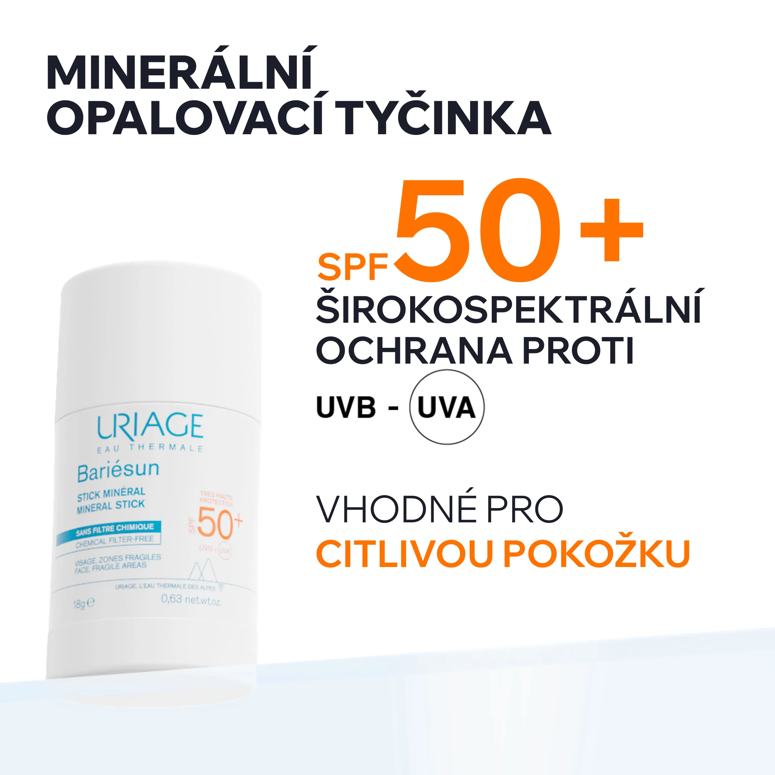 Uriage Bariésun Mineral Stick SPF50+ 18 g