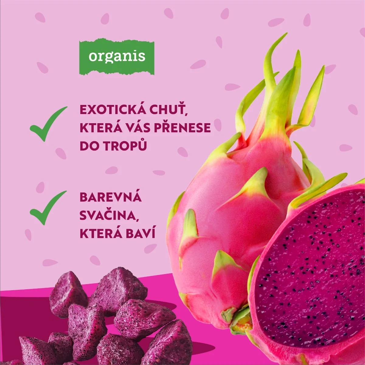 Organis Dračí ovoce mrazem sušené 30 g