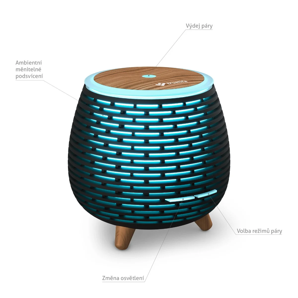 Truelife AIR D4 aroma difuzér a zvlhčovač
