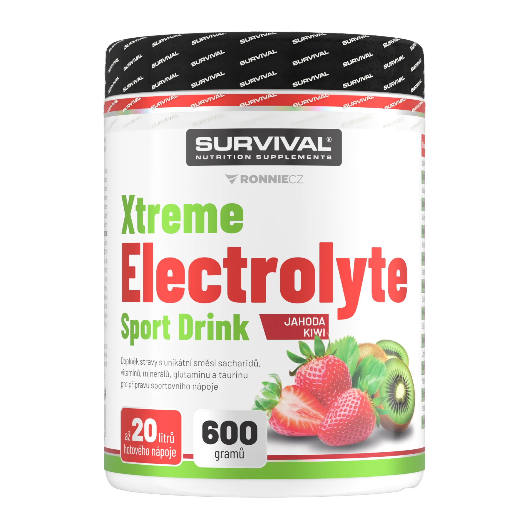 Survival Xtreme Electrolyte Sport Drink 600 g jahoda-kiwi