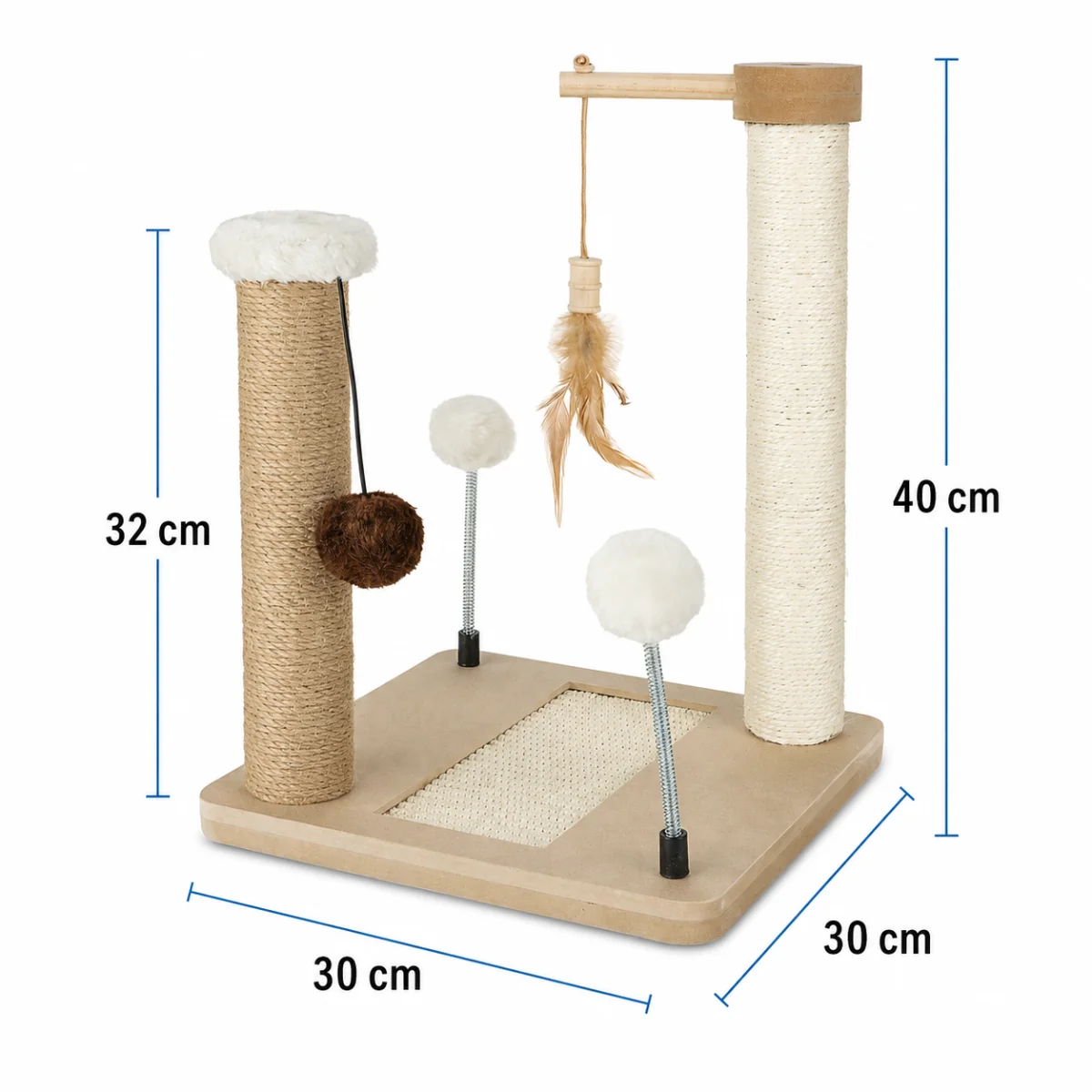 NELLYS Škrabadlo pro kočky Cat Tree 40 cm
