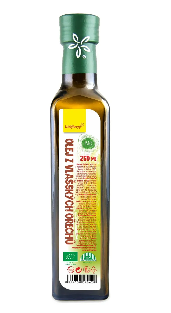 Wolfberry BIO Olej z vlašských ořechů 250 ml