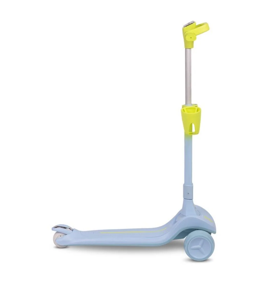Toyz Dětská tříkolová koloběžka s LED kolečky Satura, modrá