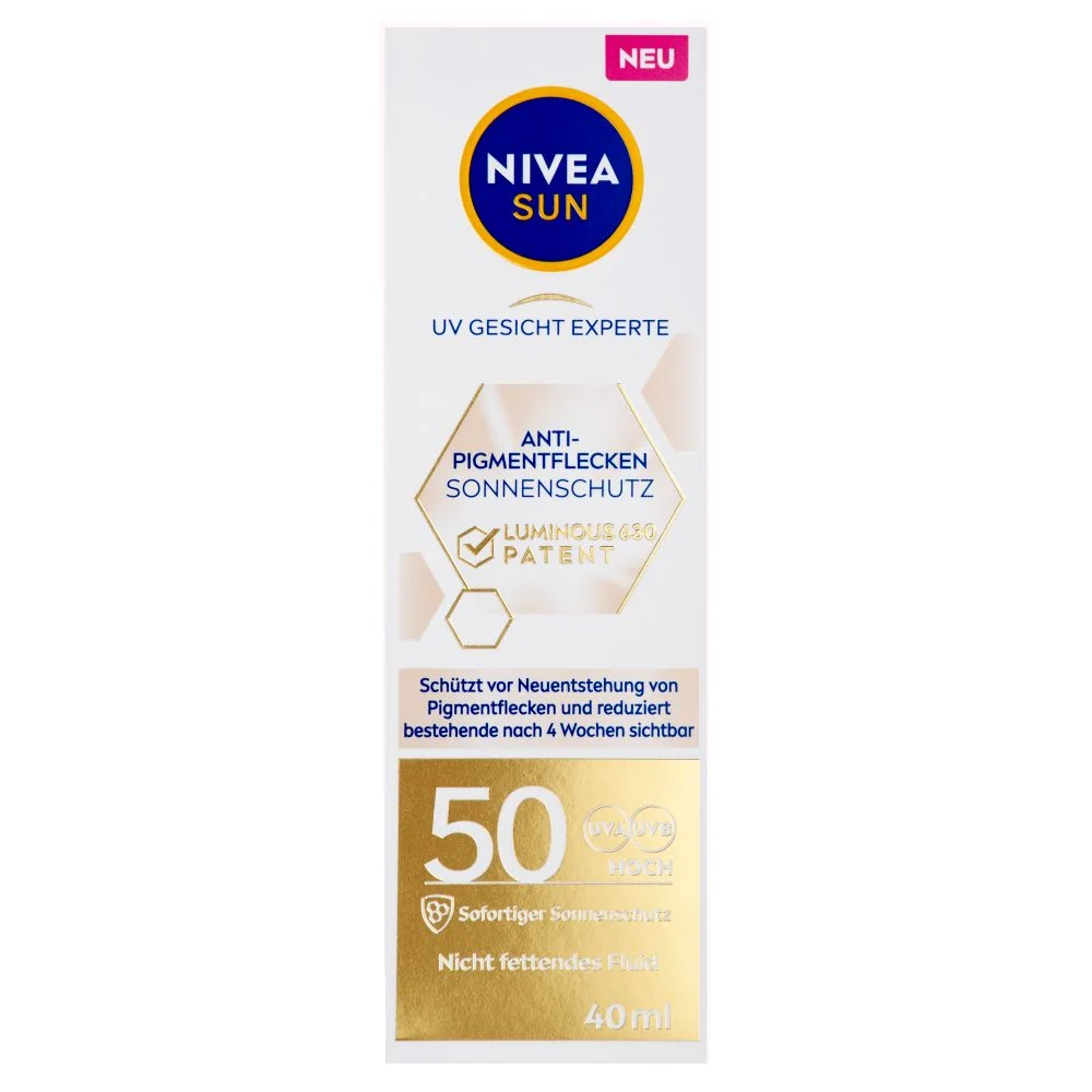 Nivea SUN Luminous OF50 pleťový krém na opalování 40 ml