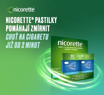 Nicorette pastilky pomáhají zmírnit chuť na cigaretu již od 2 minut. Nicorette pastilky pomáhají zmírnit chuť na cigaretu již od 2 minut.