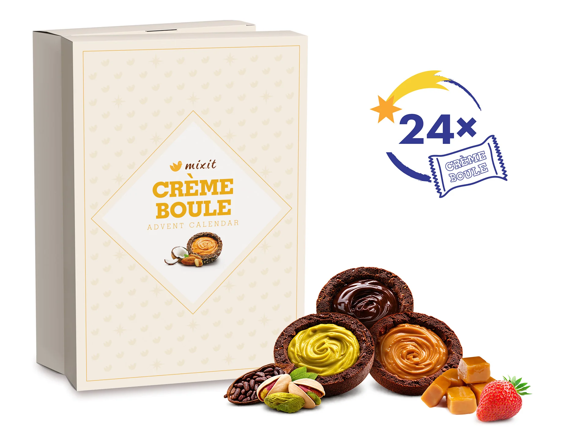 MIXIT Adventní kalendář plný Crème boulí 2026 720 g