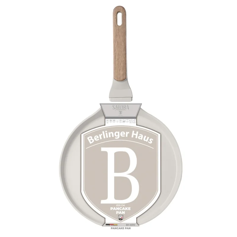 Berlingerhaus Pánev na palačinky s titanovým povrchem 25 cm Sahara Nordic Collection