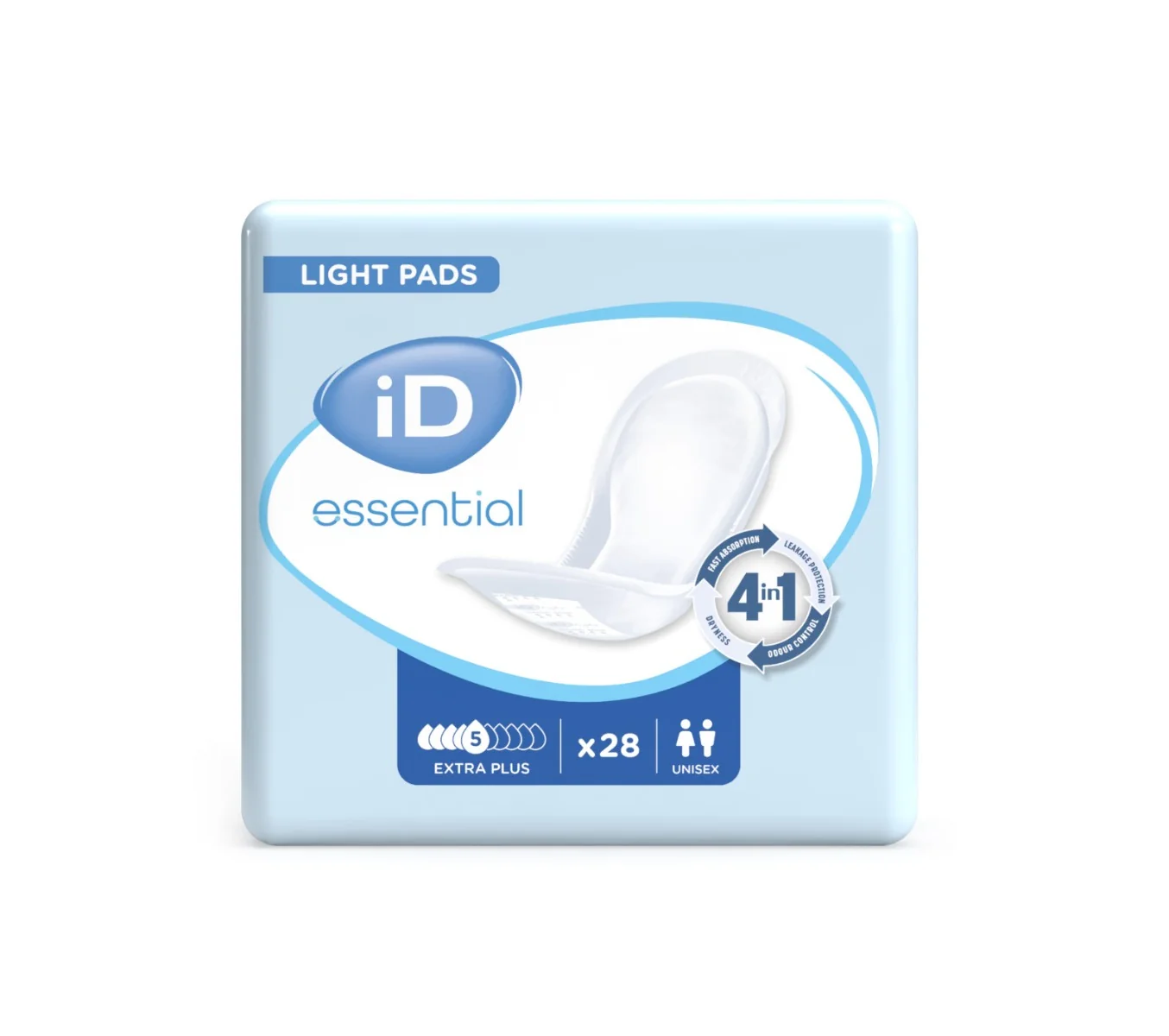 iD Essential Light Pads Extra Plus inkontinenční vložky 28 ks