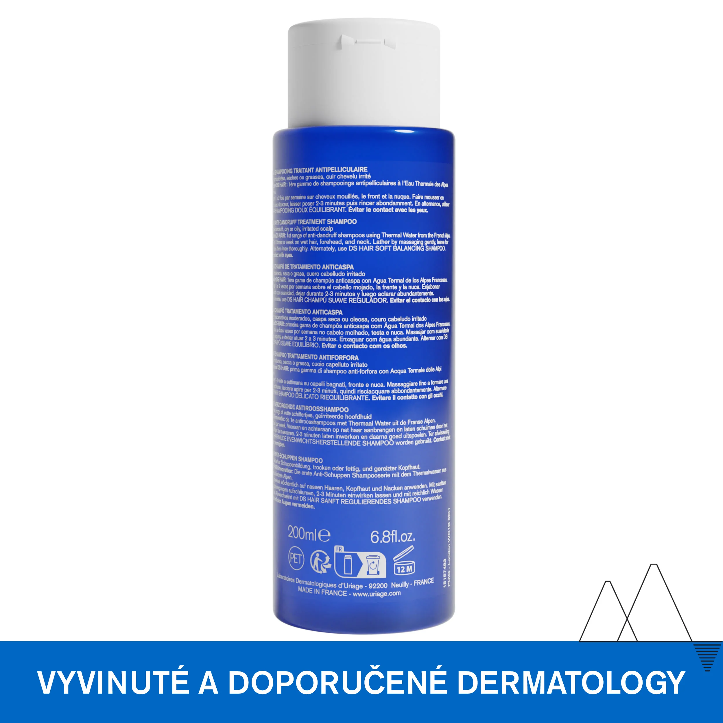 Uriage DS Hair Anti-Dandruff šampon proti lupům 200 ml