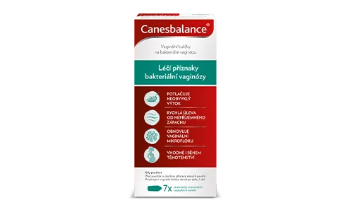 Vaginální kuličky Canesbalance® pro léčbu příznaků bakteriální vaginózy Vaginální kuličky Canesbalance® pro léčbu příznaků bakteriální vaginózy