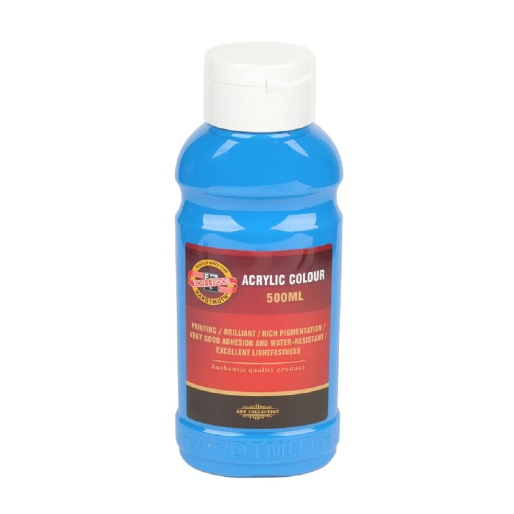 KOH-I-NOOR 1627/0400 - akrylová barva 500 ml, modř světlá