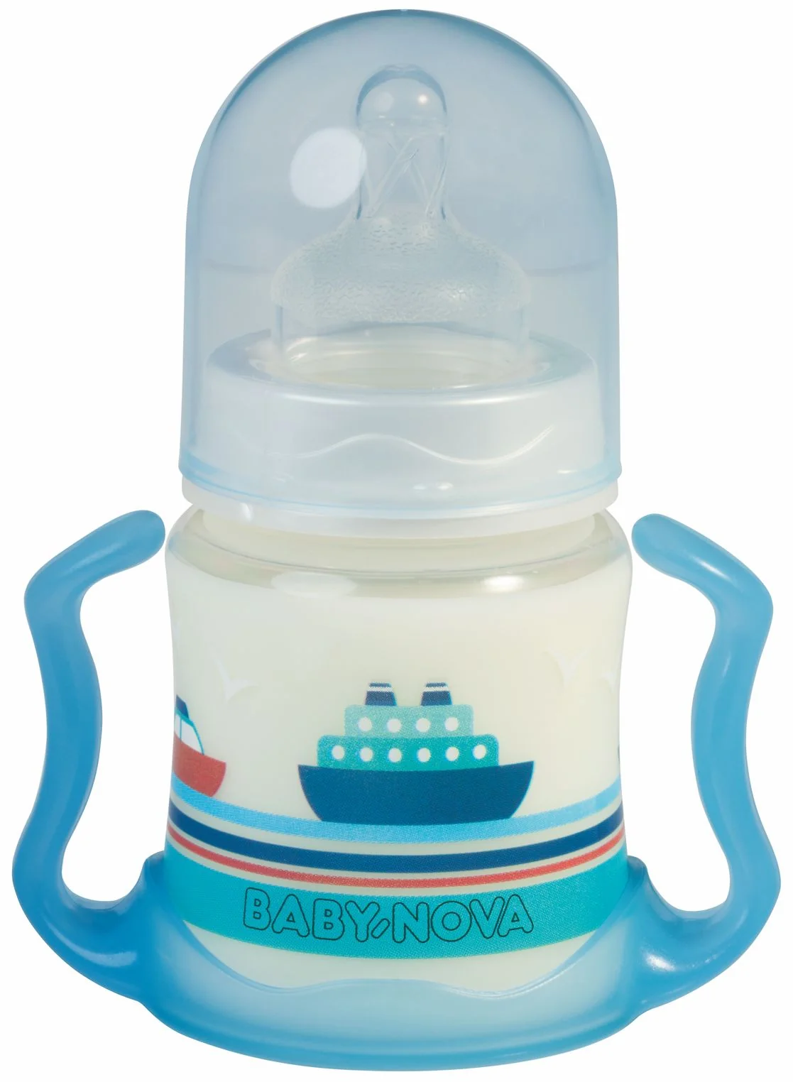 Baby Nova Lahev plastová široká s držákem 150 ml