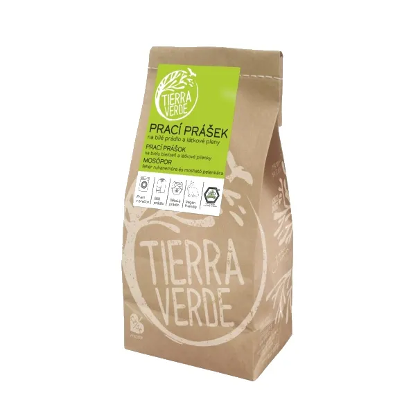 Tierra Verde Prací prášek na bílé prádlo a pleny 850 g