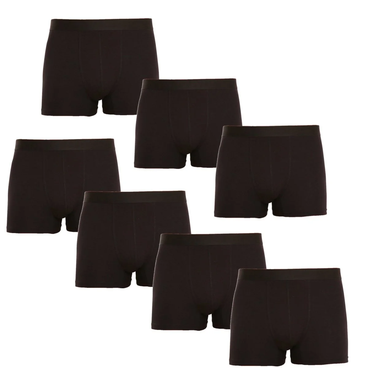 Nedeto 7PACK pánské boxerky černé (7NB001) XXL