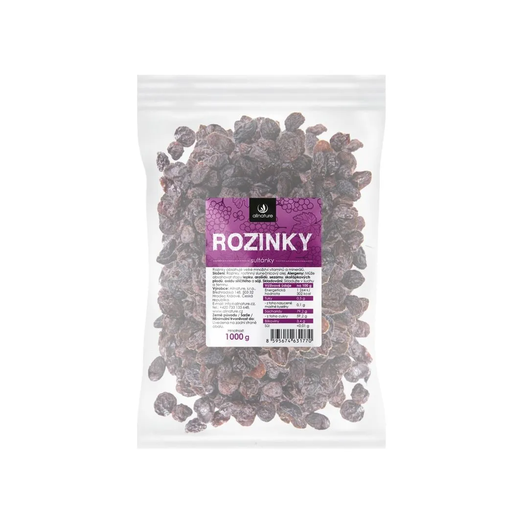 Allnature Rozinky sultánky 1000 g