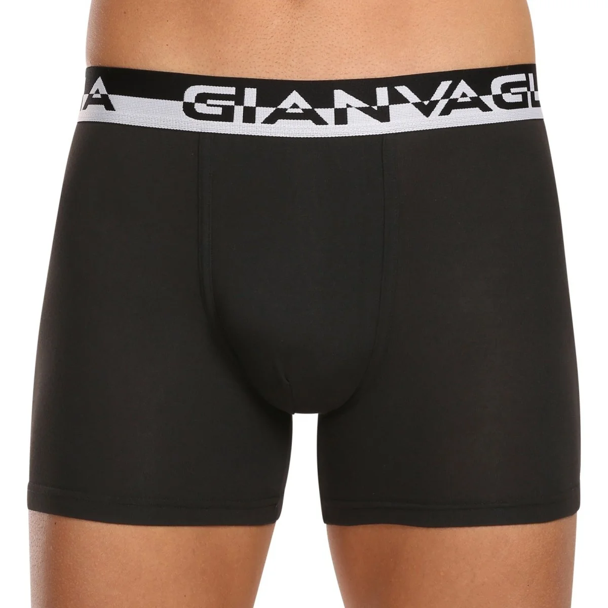 Gianvaglia 10PACK pánské boxerky černé (GVG-5012) M